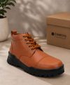 Comfito Brown Leather Police Shoes
